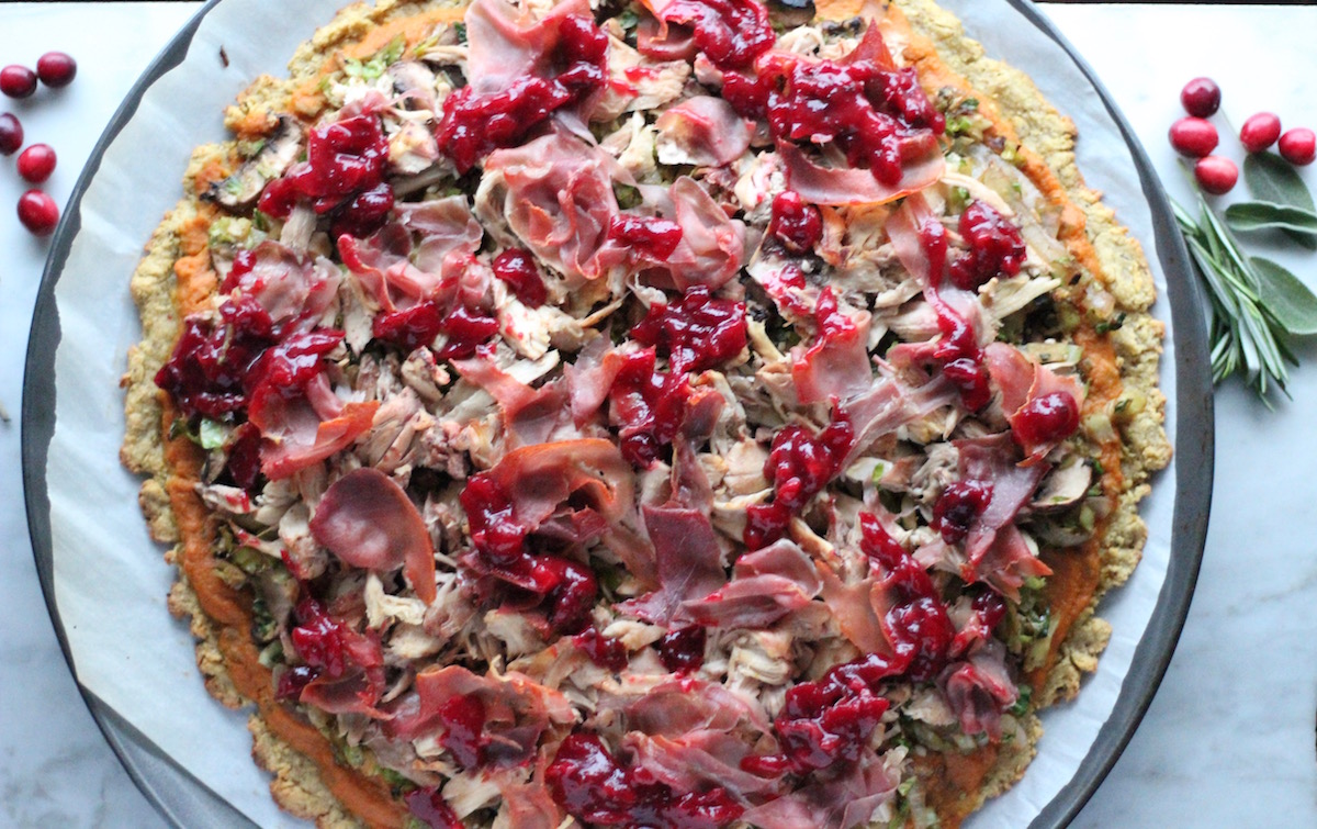 Turkey Cranberry Prosciutto Pizza (AIP, Paleo) - Fed And Fulfilled